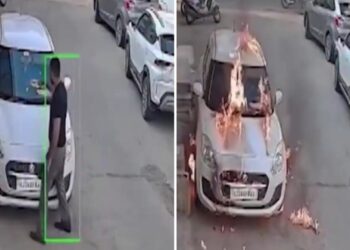 Se cansa de la alarma del auto de su vecino y decide solucionarlo de esta manera (Video)