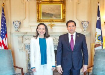 (Video) Pregunta sobre María Corina Machado causa molestia a Marco Rubio: Sepa lo que le consultaron