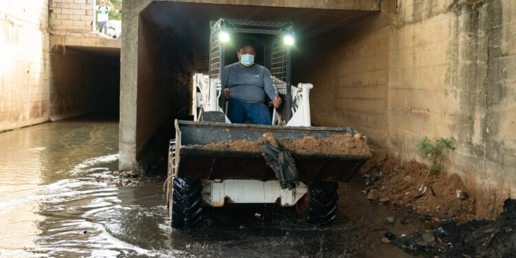 ‎Alcalde Di Martino inspeccionó saneamiento de la cañada Morillo-tramo El Varillal